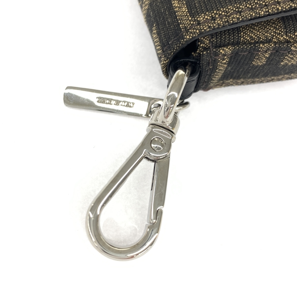 Fendi Key Case Nano Bucket Canvas Zucca Pattern B… - image 6